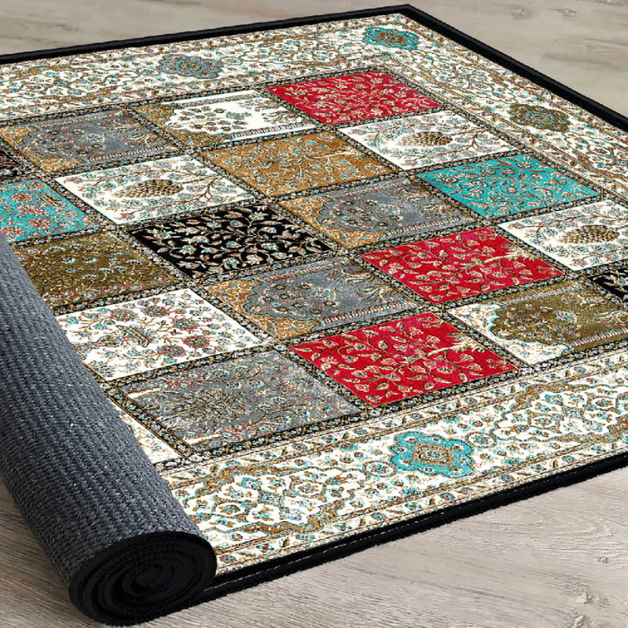 Conceptum Els1831 Alfombra de Terciopelo Multicolor 160 x 230 cm